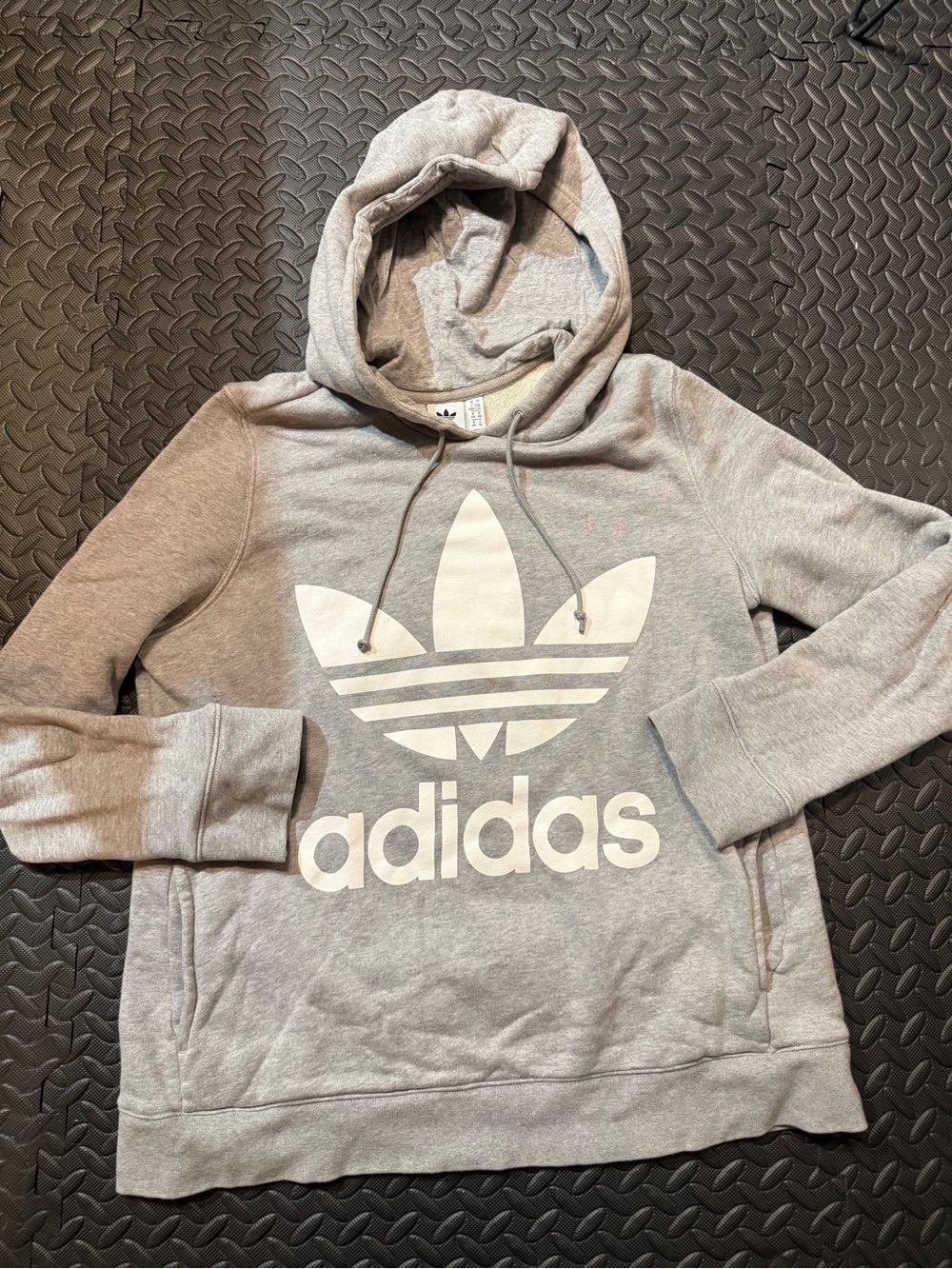 Woman’s adidas Grey Trefoil Pullover Hoodie